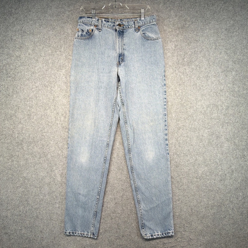 Levis 550 Relaxed Fit Tapered Leg Jeans Medium Wash Made in USA 12 Reg L
